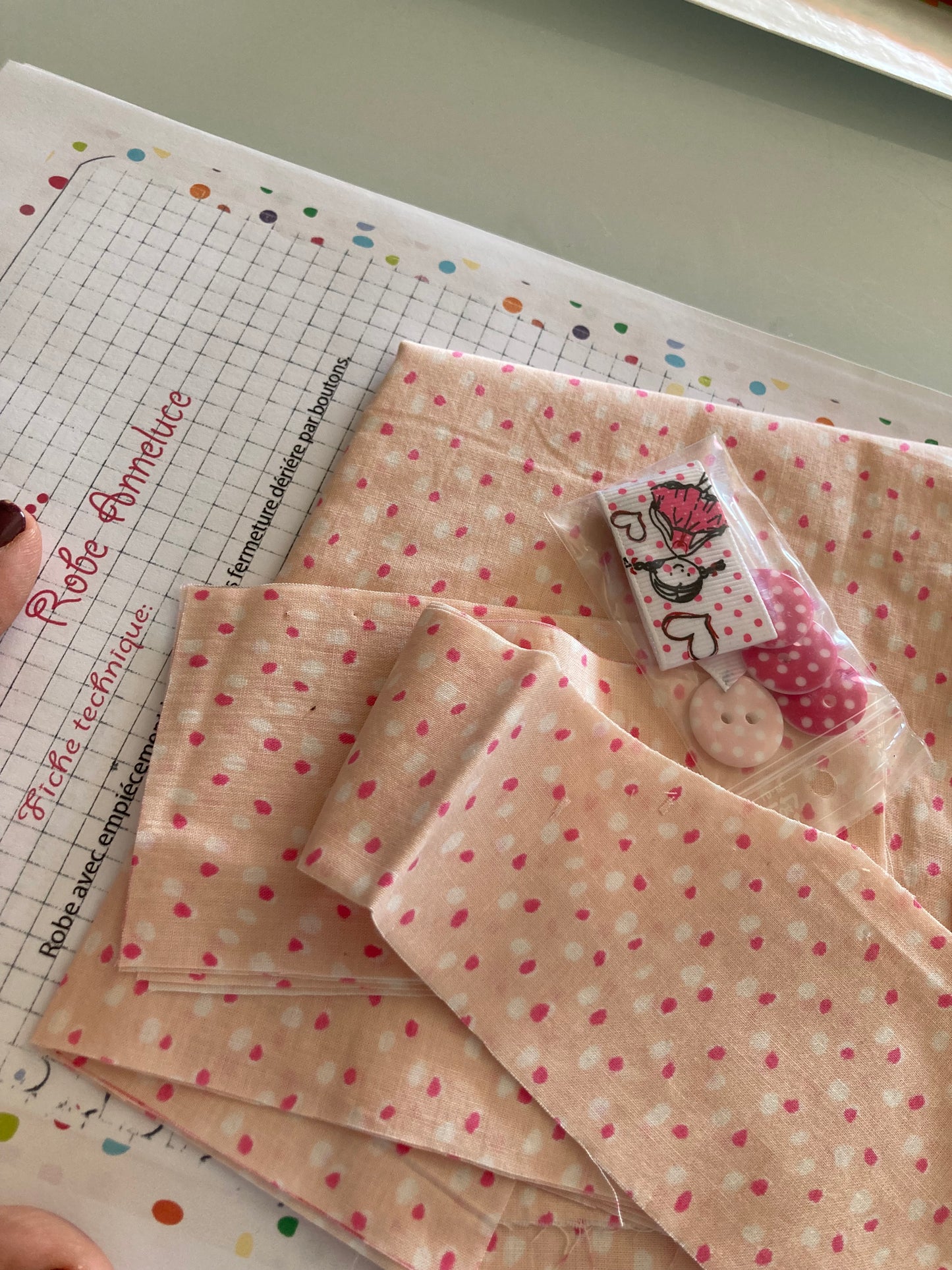 Créez la Plus Belle des Robes - Kit de Couture Complet empiècement haut Anne-Luce.