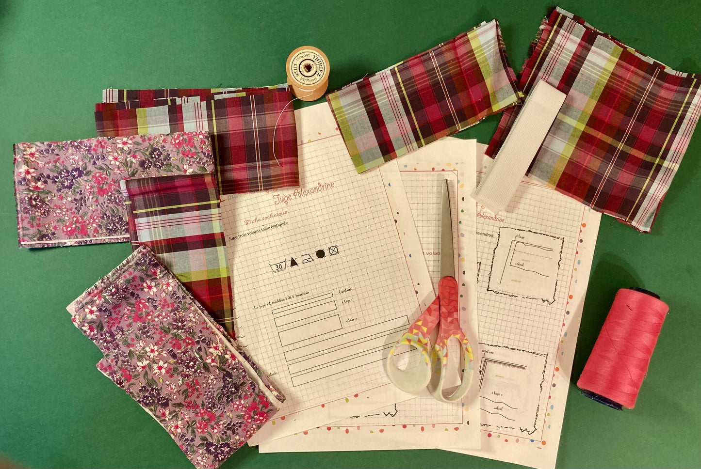 Créez la Plus Belle des jupes - Kit de Couture Complet Alexandrine