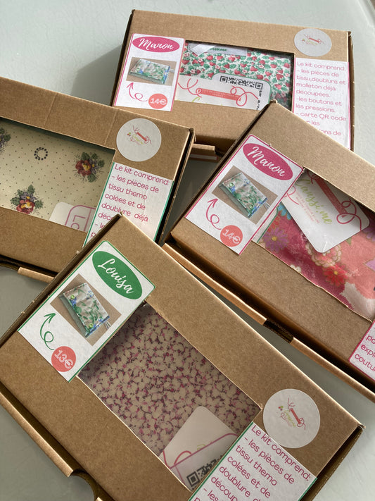 Créez la Plus Belle des  Pochettes matelasée - Kit de Couture Complet  Manon