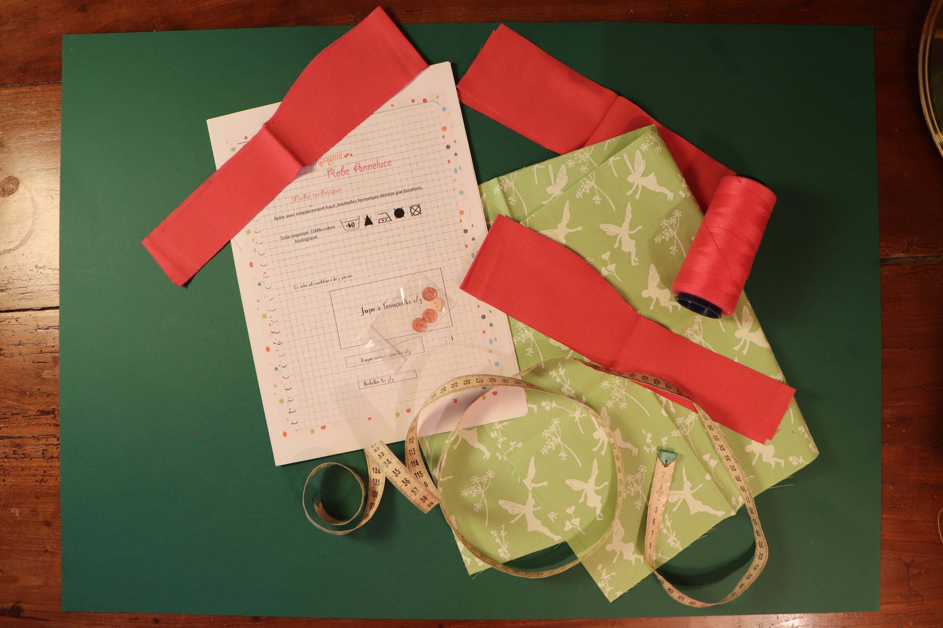 Créez la Plus Belle des Robes - Kit de Couture Complet  empiècement  haut  Anne-Luce.