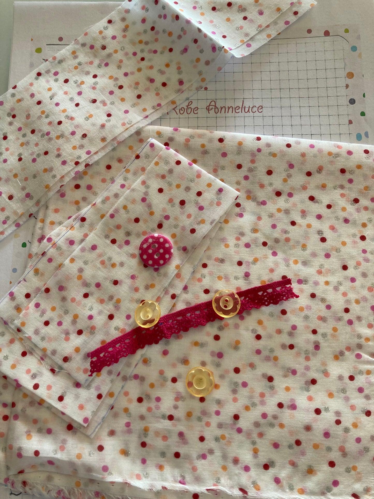 Créez la Plus Belle des Robes - Kit de Couture Complet  empiècement  haut  Anne-Luce.