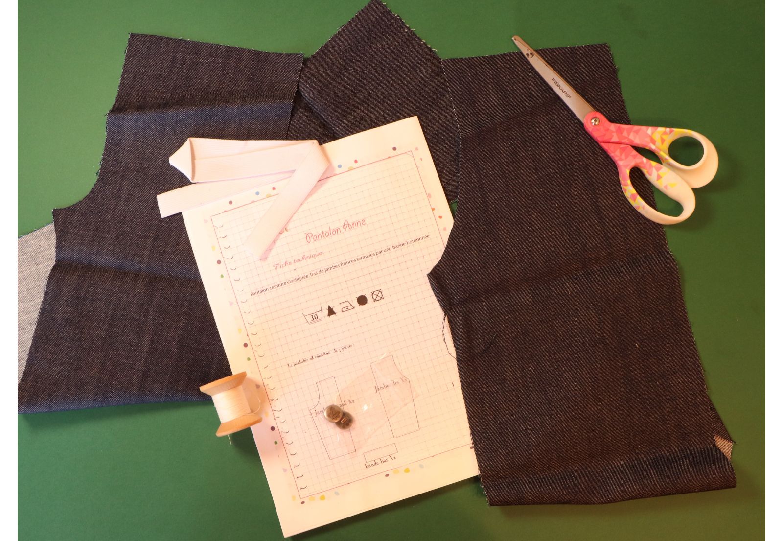 Créez le Plus Beau des pantalon- Kit de Couture Complet Anne